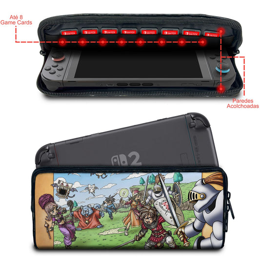Case Nintendo Switch 2 Bolsa Estojo - Dragon Quest