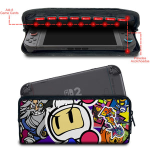 Case Nintendo Switch 2 Bolsa Estojo - Bomberman - Pop Arte Skins - foto 2