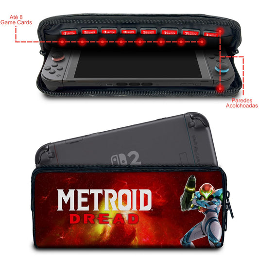 Case Nintendo Switch 2 Bolsa Estojo - Metroid Dread