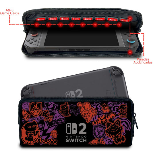 Case Nintendo Switch 2 Bolsa Estojo - Pokémon Scarlet e Violet