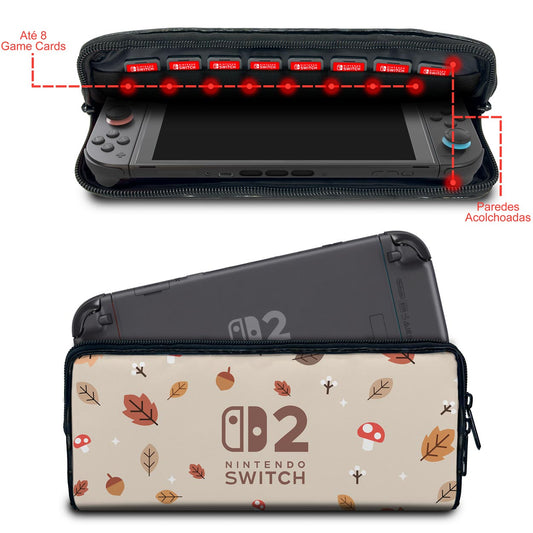 Case Nintendo Switch 2 Bolsa Estojo - Outono