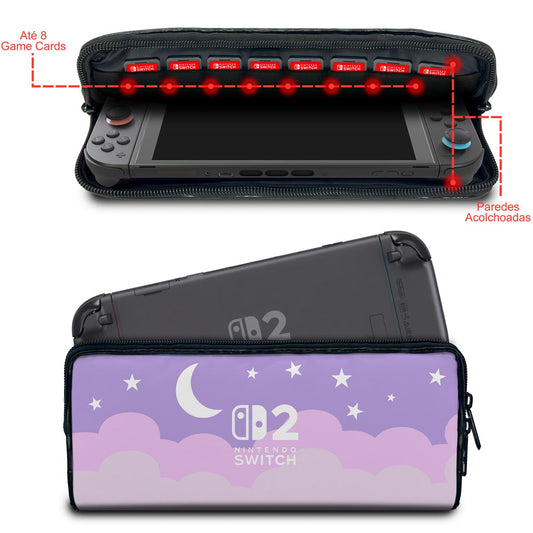 Case Nintendo Switch 2 Bolsa Estojo - Noite Estrelada