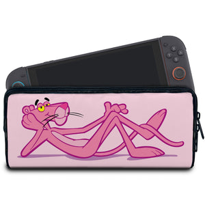 Case Nintendo Switch 2 Bolsa Estojo - Pantera Cor de Rosa