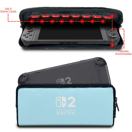 Case Nintendo Switch 2 Bolsa Estojo - Tons Pastel