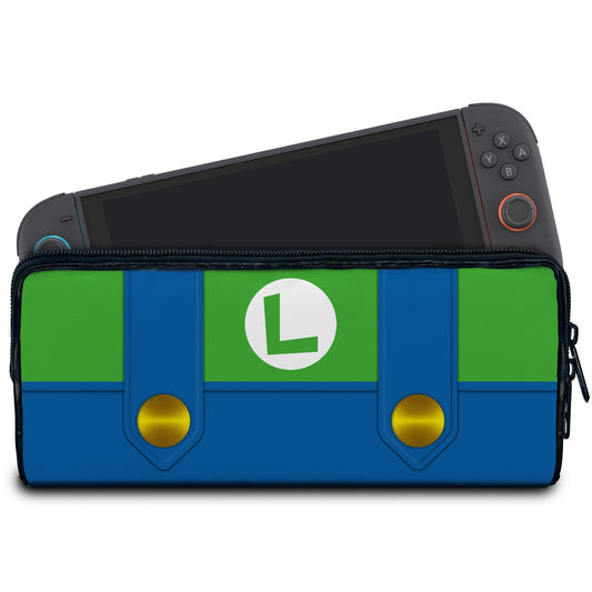 Case Nintendo Switch 2 Bolsa Estojo - Luigi Verde Mania