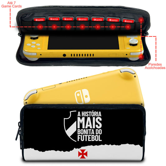 Case Nintendo Switch Lite Bolsa Estojo - Vasco A