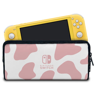 Case Nintendo Switch 1 Lite Bolsa Estojo - Vaquinha Rosa - Pop Arte Skins