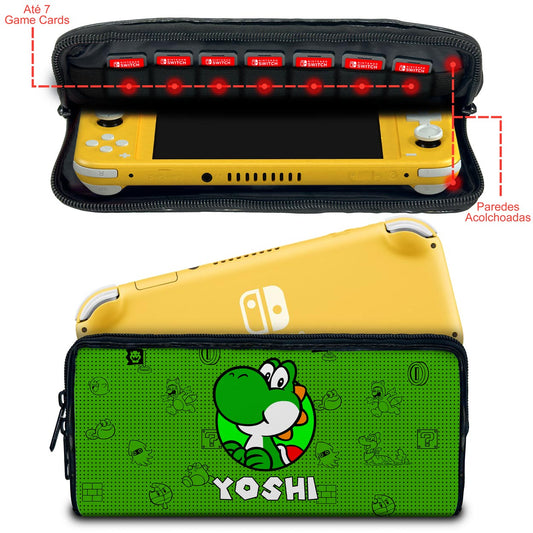 Case Nintendo Switch Lite Bolsa Estojo - Yoshi