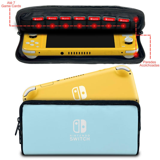 Case Nintendo Switch Lite Bolsa Estojo - Tons Pastel