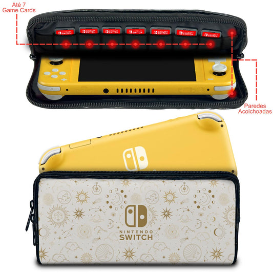 Case Nintendo Switch Lite Bolsa Estojo - Astros