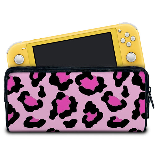 Case Nintendo Switch 1 Lite Bolsa Estojo - Onça Rosa