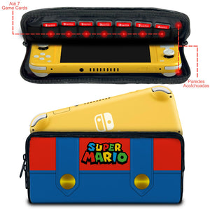 Case Nintendo Switch 1 Lite Bolsa Estojo - Mario Vermelho Mania - Pop Arte Skins - foto 2