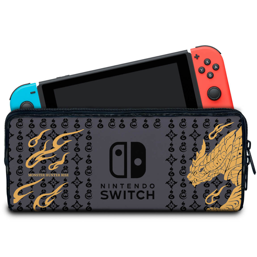 Case Nintendo Switch 1 Bolsa Estojo - Monster Hunter Rise - Pop Arte Skins