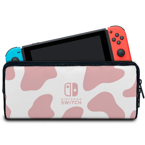 Case Nintendo Switch 1 Bolsa Estojo - Vaquinha Rosa
