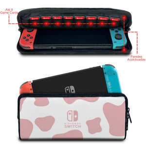 Case Nintendo Switch 1 Bolsa Estojo - Vaquinha Rosa - Pop Arte Skins - foto 2