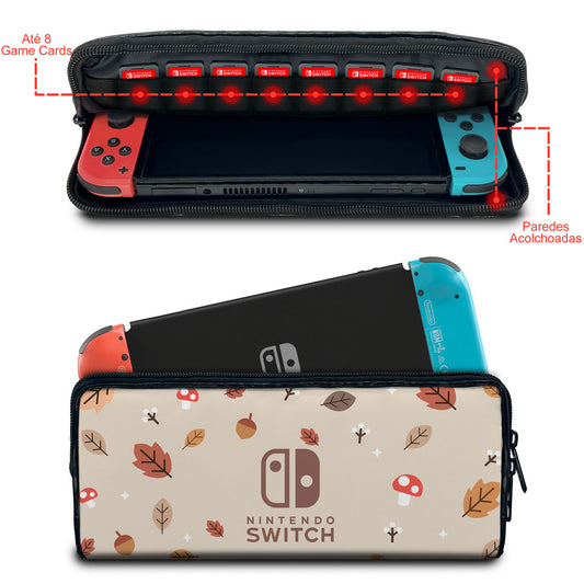 Case Nintendo Switch Bolsa Estojo - Outono