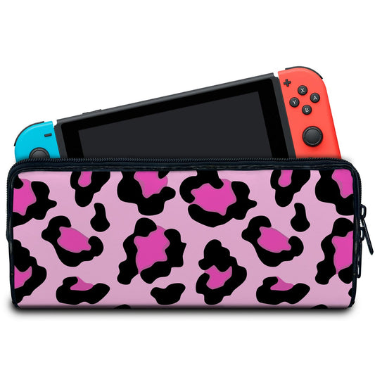 Case Nintendo Switch Bolsa Estojo - Onça Rosa