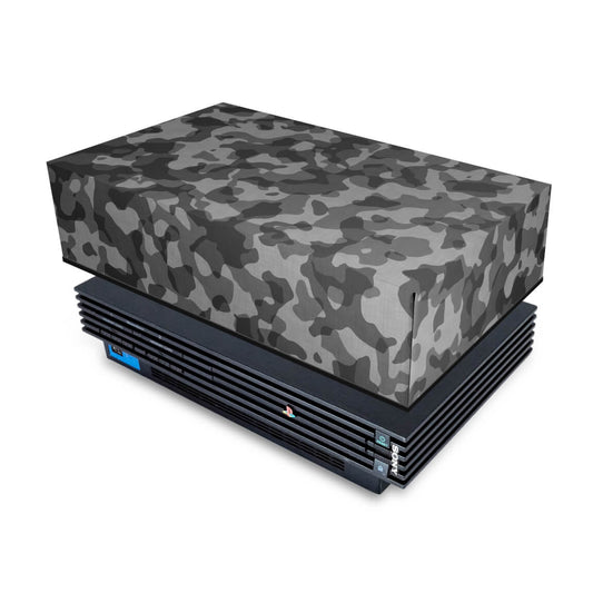 PS2 Fat Capa Anti Poeira - Camuflada Cinza