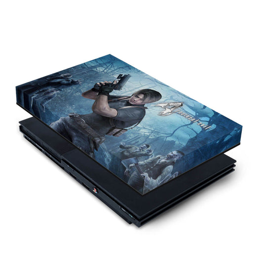 PS2 Slim Capa Anti Poeira - Resident Evil 4