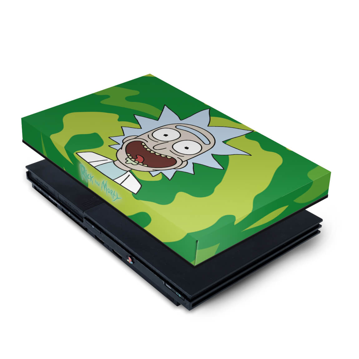 PS2 Slim Capa Anti Poeira - Rick And Morty
