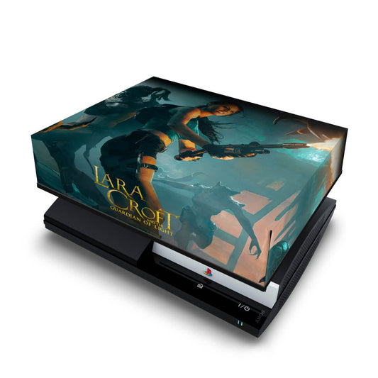 PS3 Fat Capa Anti Poeira - Lara Tomb Raider