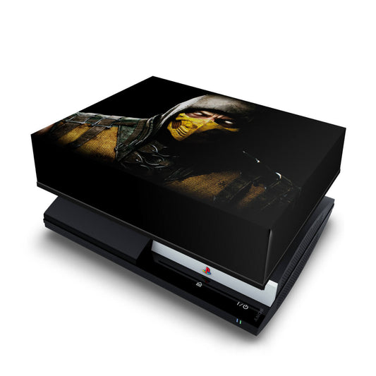 PS3 Fat Capa Anti Poeira - Mortal Kombat X Scorpion