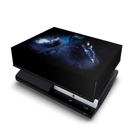 PS3 Fat Capa Anti Poeira - Mortal Kombat X Sub-zero