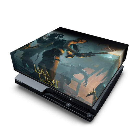 PS3 Slim Capa Anti Poeira - Lara Tomb Raider