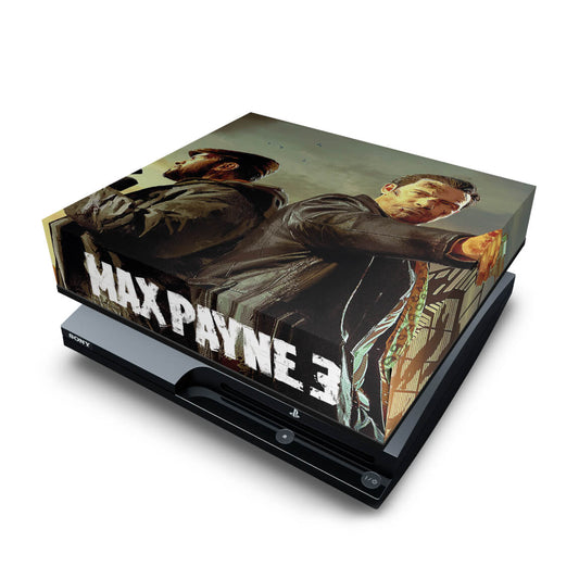 PS3 Slim Capa Anti Poeira - Max Payne 3