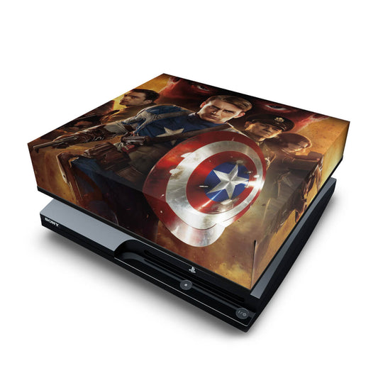 PS3 Slim Capa Anti Poeira - Capitao America