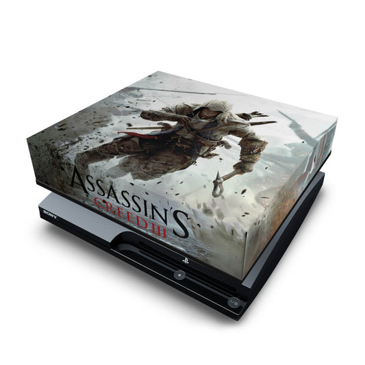 PS3 Slim Capa Anti Poeira - Assassins Creed 3
