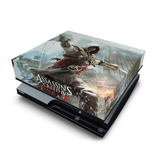PS3 Slim Capa Anti Poeira - Assassins Creed IV Black Flag