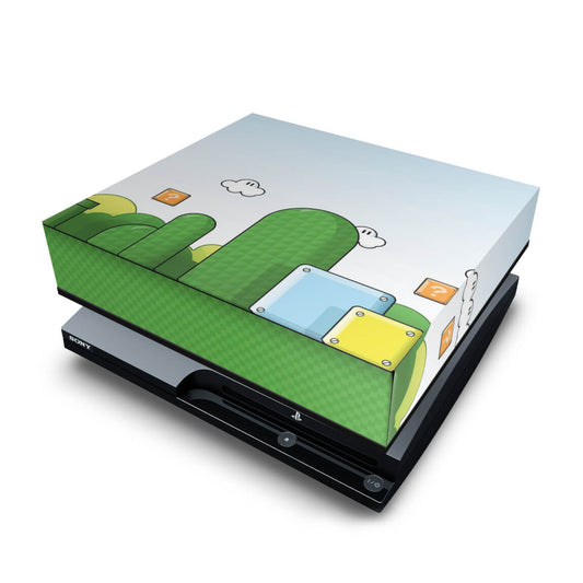 PS3 Slim Capa Anti Poeira - Super Mario Bros