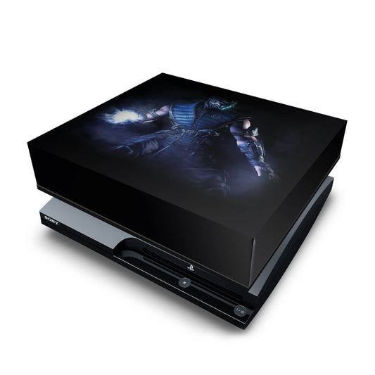 PS3 Slim Capa Anti Poeira - Mortal Kombat X Sub-zero