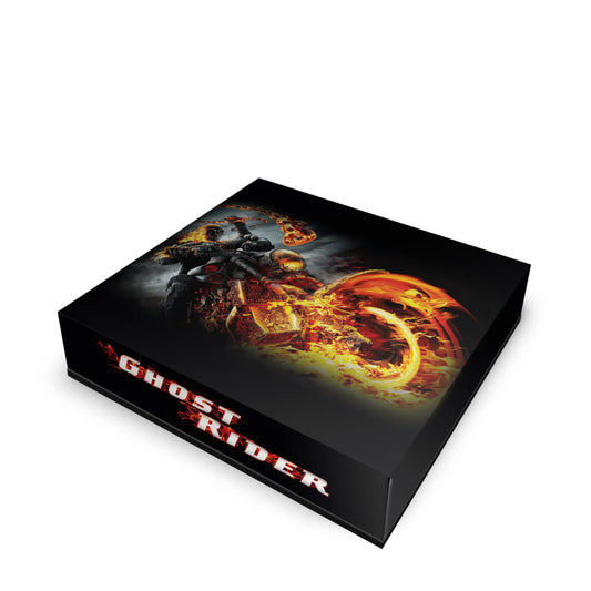 PS3 Slim Capa Anti Poeira - Ghost Rider Motoqueiro #a