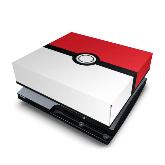 PS3 Slim Capa Anti Poeira - Pokemon Pokebola