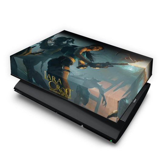 PS3 Super Slim Capa Anti Poeira - Lara Tomb Raider