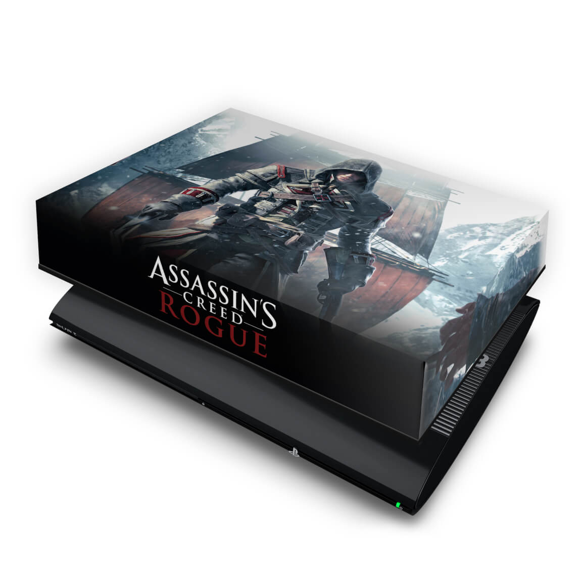 PS3 Super Slim Capa Anti Poeira - Assassins Creed Rogue