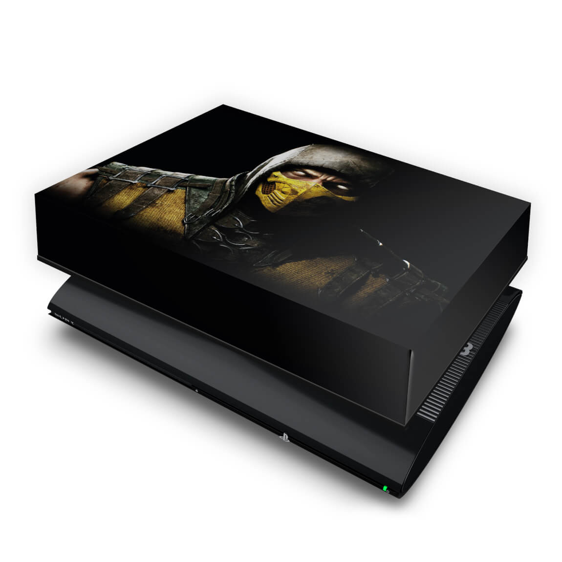 PS3 Super Slim Capa Anti Poeira - Mortal Kombat X Scorpion