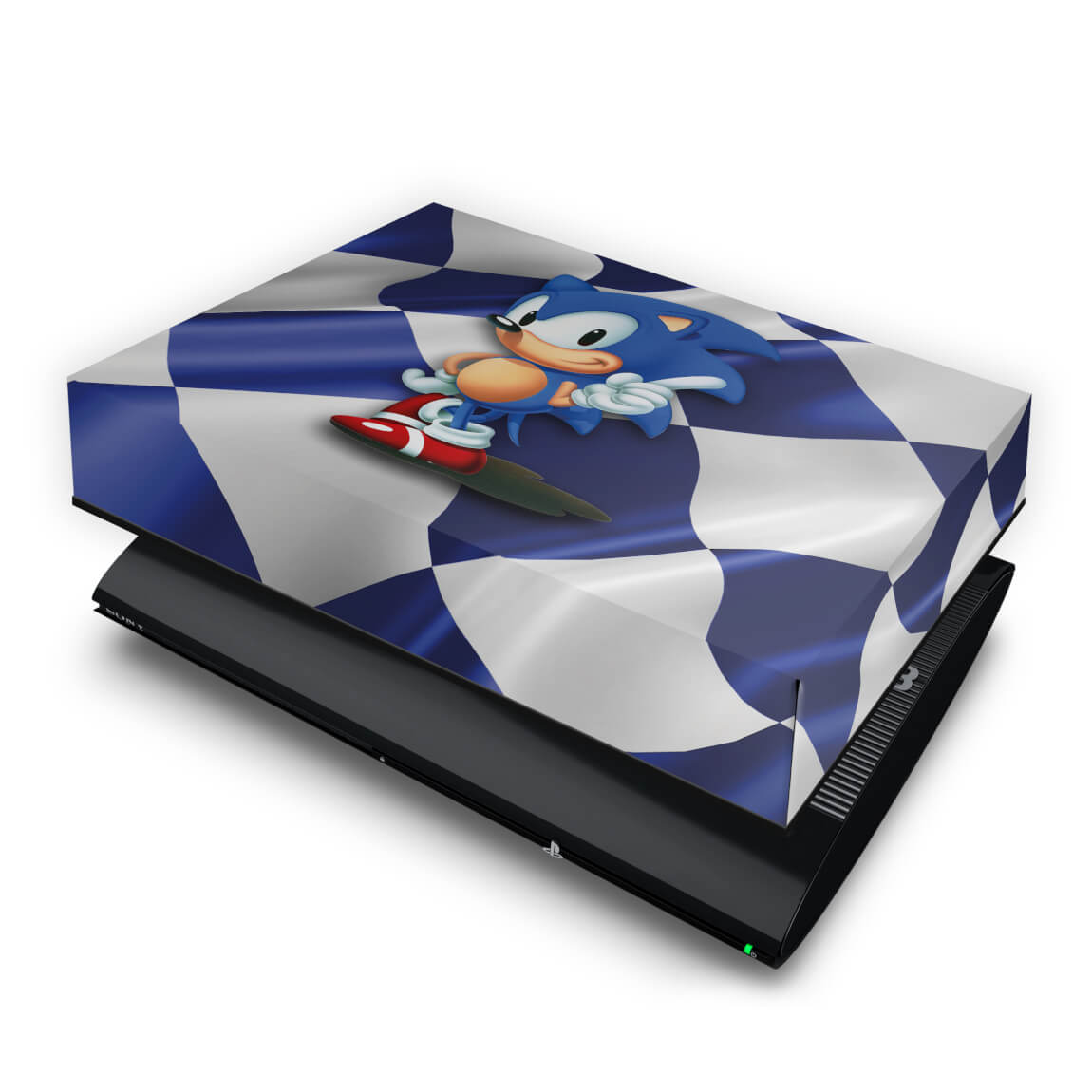 PS3 Super Slim Capa Anti Poeira - Sonic Hedgehog