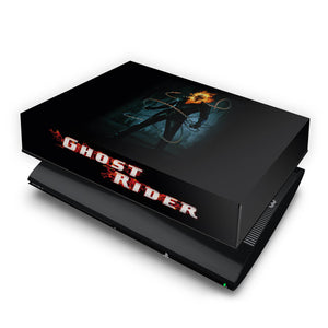 Capa Anti Poeira PS3 Super Slim - Ghost Rider Motoqueiro #b