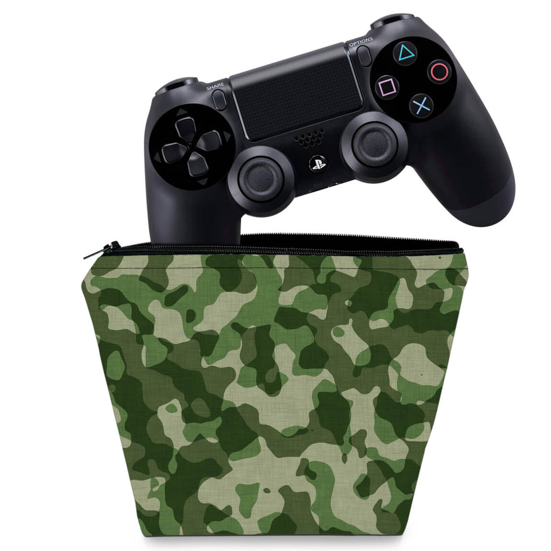 Capa Case PS4 Controle - Camuflagem Exercito - Pop Arte Skins