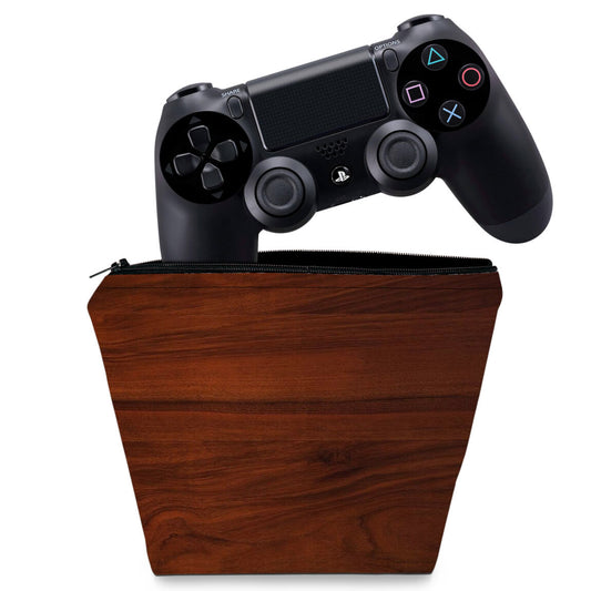 Capa PS4 Controle Case - Textura Madeira