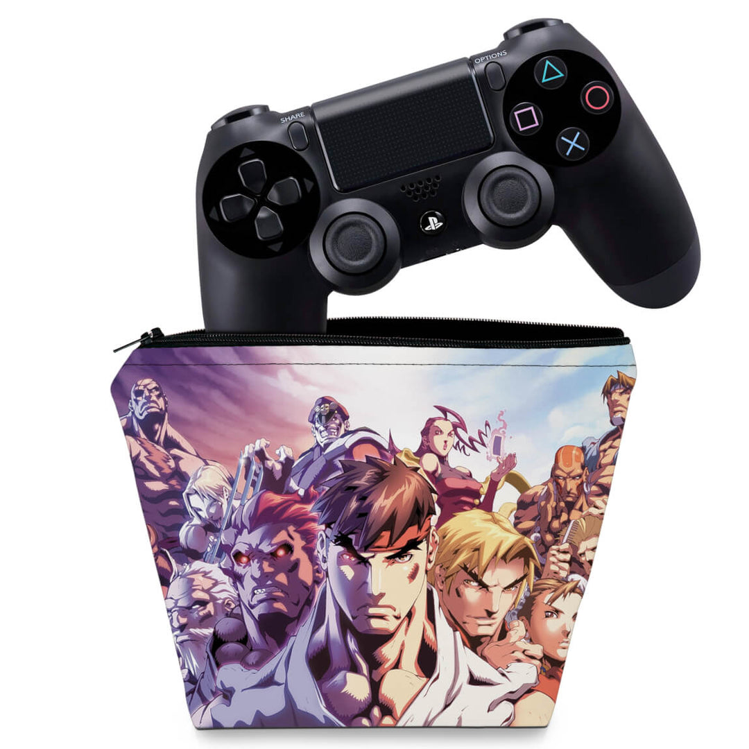 Capa Case PS4 Controle - Street Fighter - Pop Arte Skins