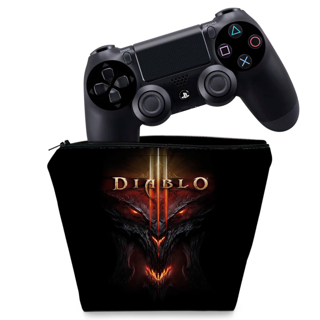 Capa Case PS4 Controle - Diablo - Pop Arte Skins