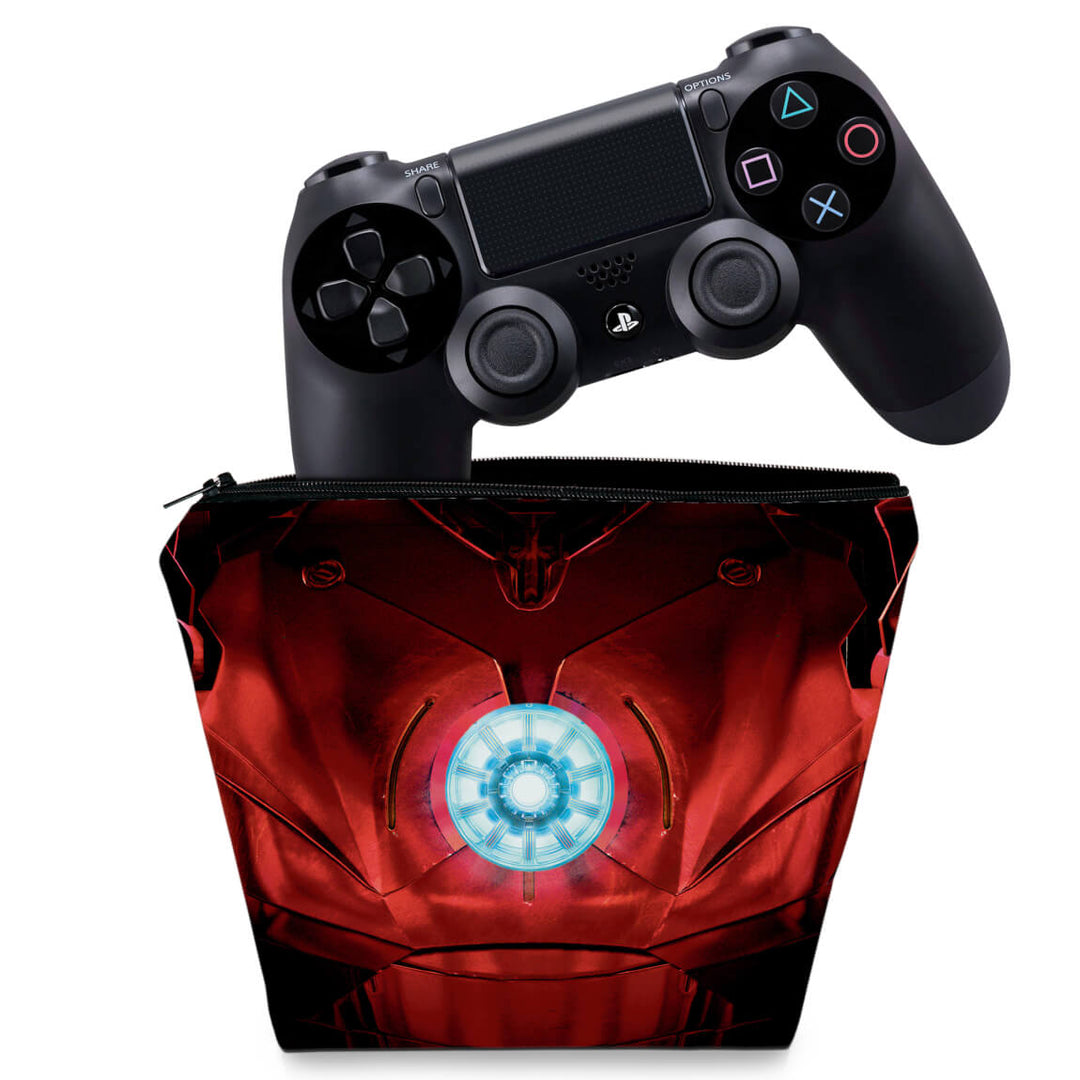 Capa Case PS4 Controle - Iron Man - Homem De Ferro - Pop Arte Skins