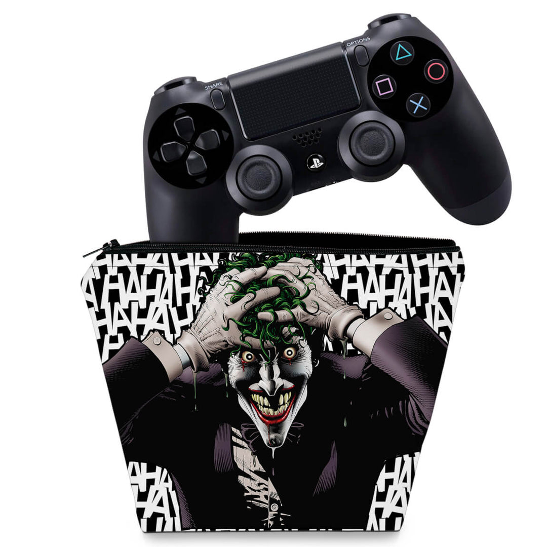 Capa Case PS4 Controle - Joker Coringa Batman - Pop Arte Skins