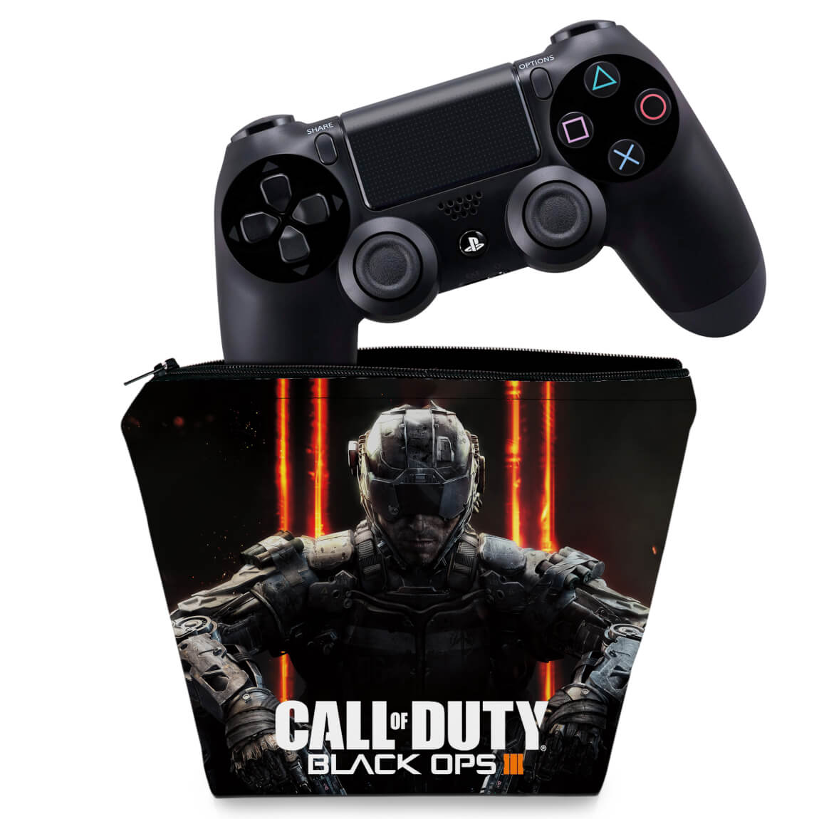 Capa PS4 Controle Case - Call Of Duty Black Ops 3