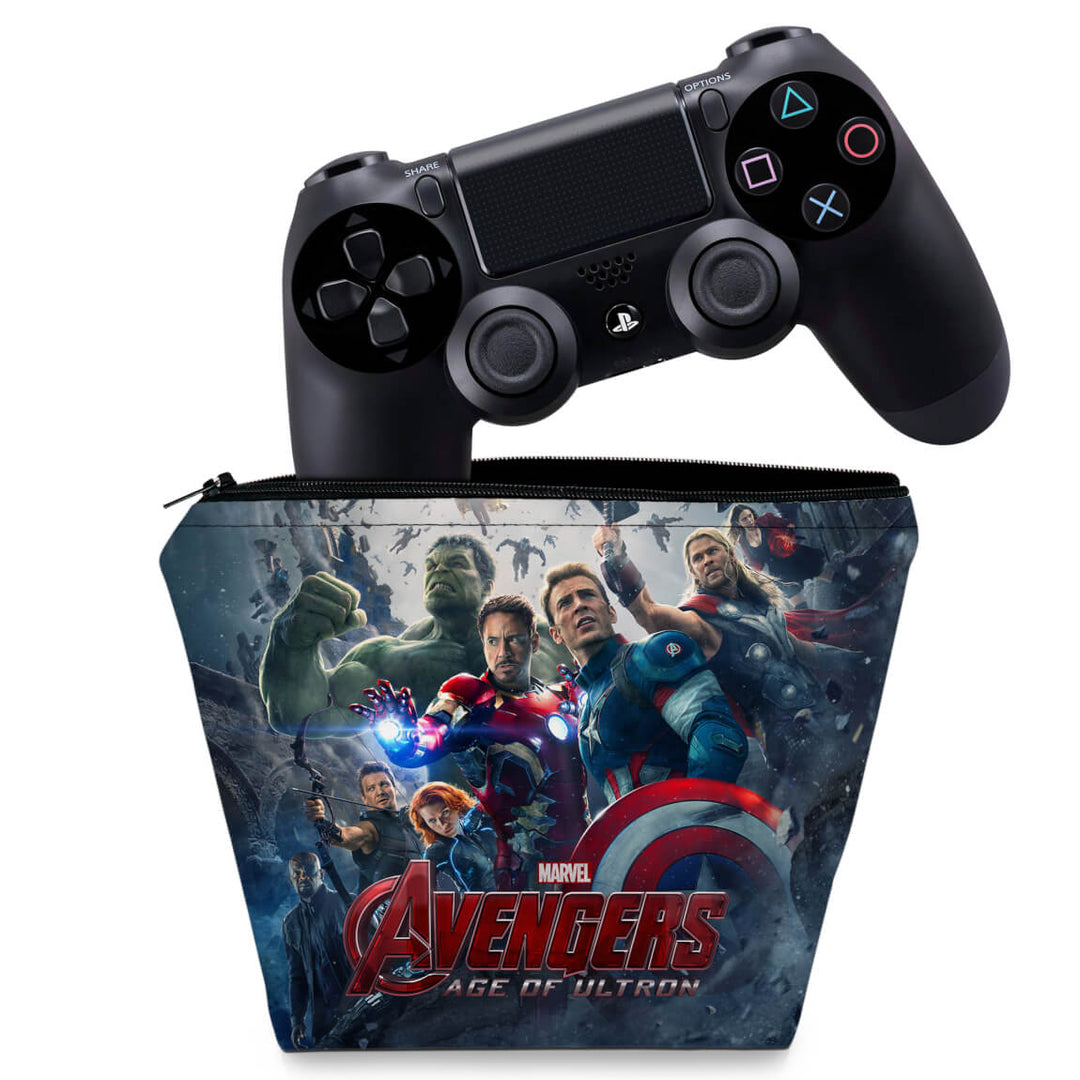 Capa Case PS4 Controle - Avengers - Age Of Ultron - Pop Arte Skins