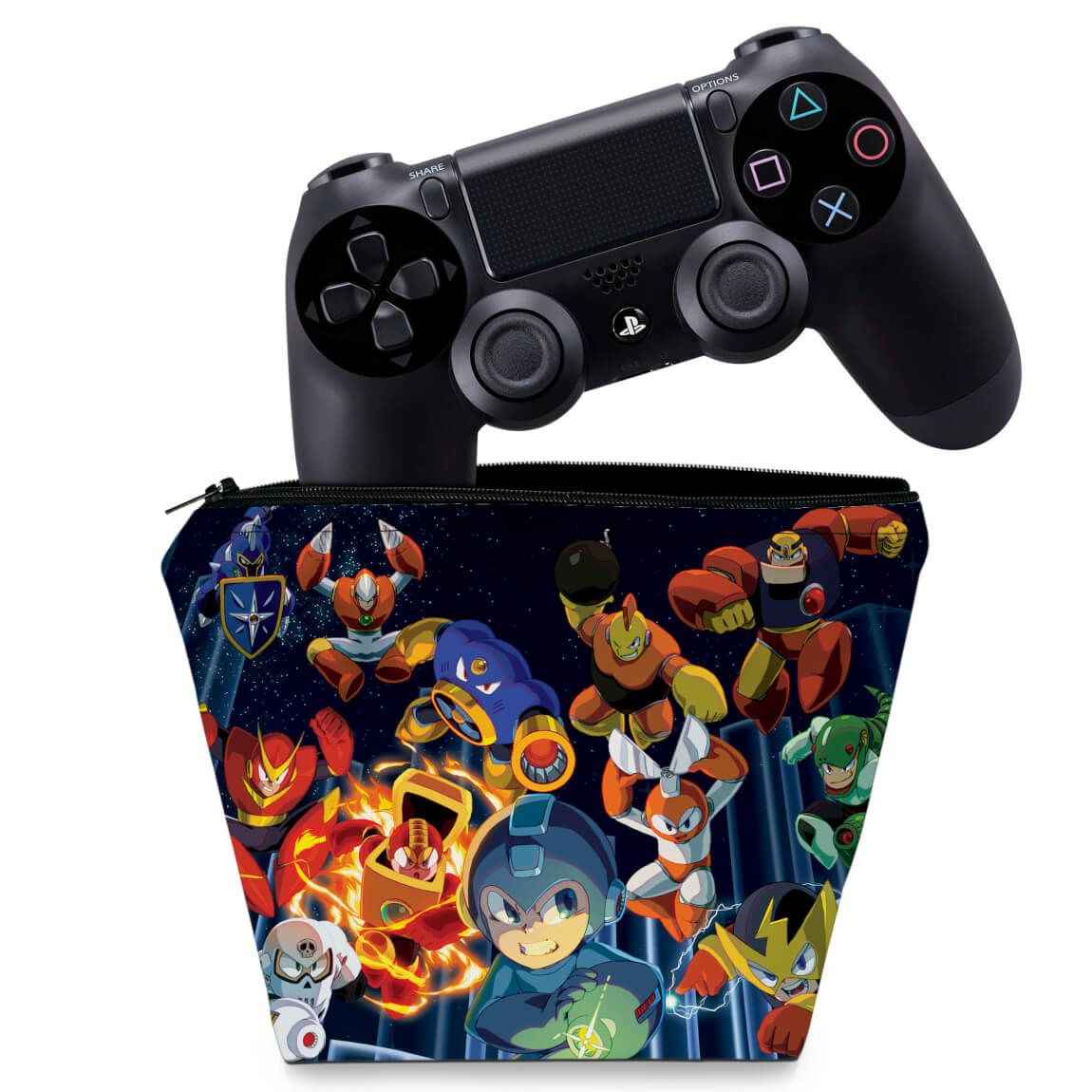 Capa PS4 Controle Case - Megaman Legacy Collection
